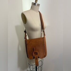 Bed Stu Yvette Tan Leather Crossbody Bag